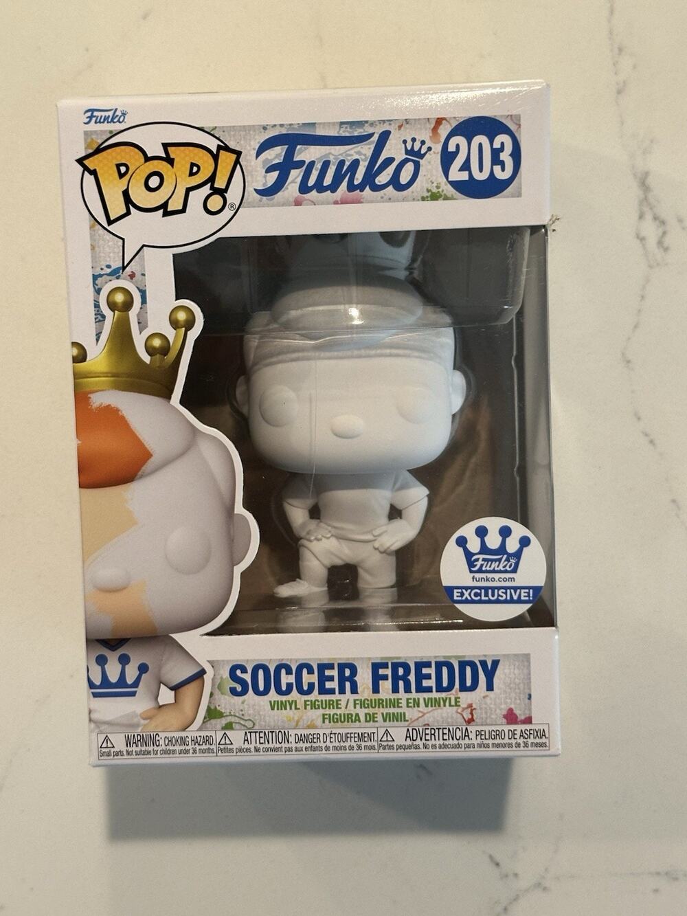Funko Pop! Soccer Freddy #203 Funko Shop Exclusive DIY New #3